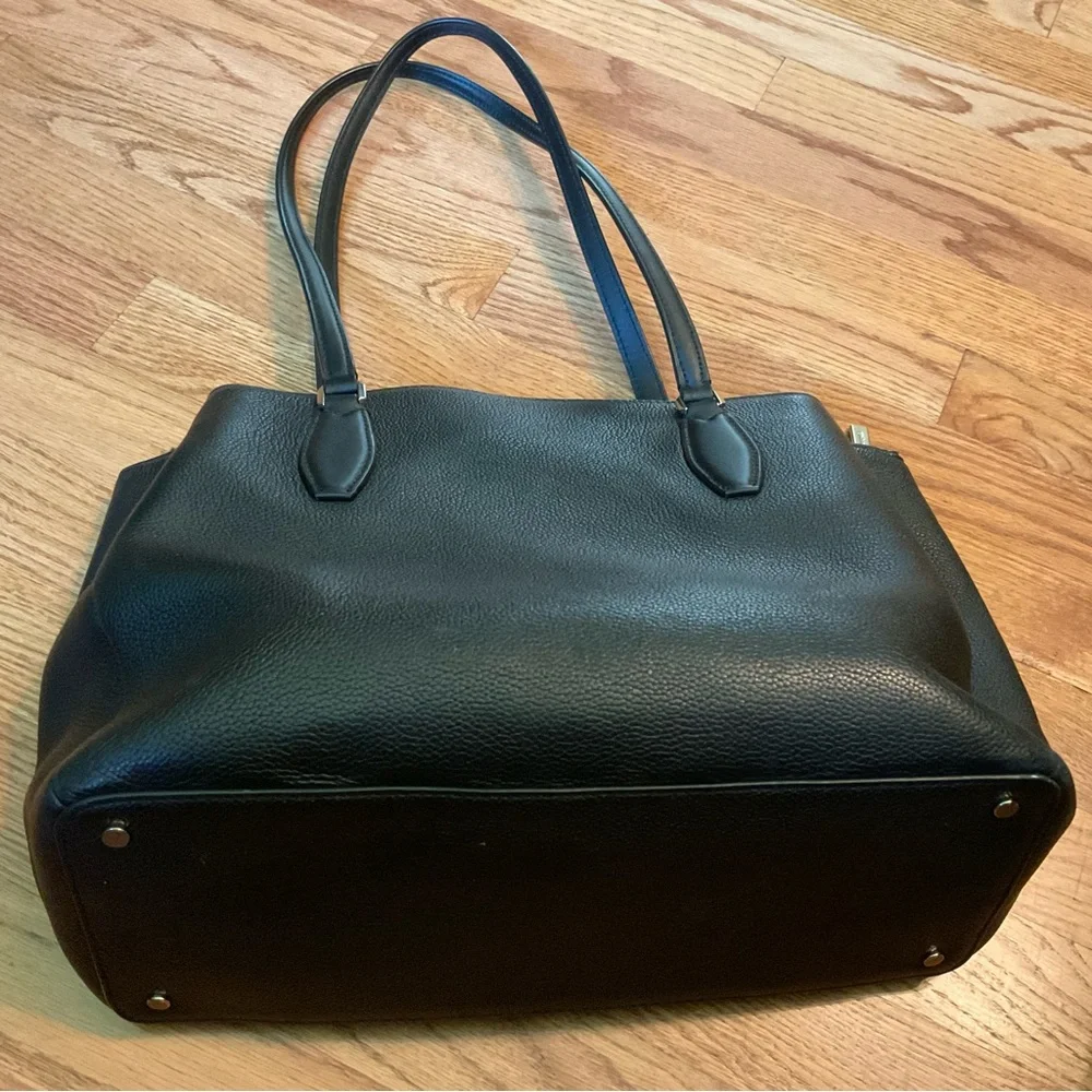 Kate Spade Black Pebble Leather Bag and Matching Wallet
